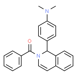 ChemSpider 2D Image | 4-(2-benzoyl-1H-isoquinolin-1-yl)-N,N-dimethylaniline | C24H22N2O