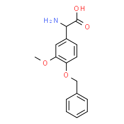 ChemSpider 2D Image | Amino[4-(benzyloxy)-3-methoxyphenyl]acetic acid | C16H17NO4