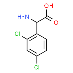 ChemSpider 2D Image | Amino(2,4-dichlorophenyl)acetic acid | C8H7Cl2NO2