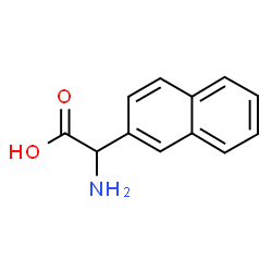 ChemSpider 2D Image | Amino(2-naphthyl)acetic acid | C12H11NO2