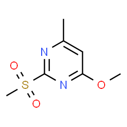ChemSpider 2D Image | 4-Methoxy-6-methyl-2-(methylsulfonyl)pyrimidine | C7H10N2O3S