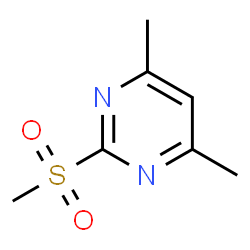 ChemSpider 2D Image | 4,6-Dimethyl-2-methylsulfonylpyrimidine | C7H10N2O2S