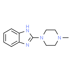 ChemSpider 2D Image | 2-(4-Methyl-1-piperazinyl)-1H-benzimidazole | C12H16N4