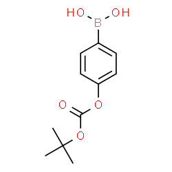 ChemSpider 2D Image | 4-(tert-Butoxycarboxy)phenylboronic acid | C11H15BO5