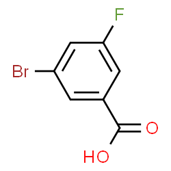 ChemSpider 2D Image | 3-Bromo-5-fluorobenzoic acid | C7H4BrFO2