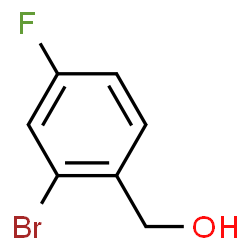 ChemSpider 2D Image | 2-Bromo-4-fluorobenzyl alcohol | C7H6BrFO
