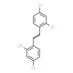 ChemSpider 2D Image | 1,1'-(1,2-Ethenediyl)bis(2,4-dichlorobenzene) | C14H8Cl4