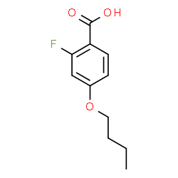 ChemSpider 2D Image | 4-Butoxy-2-fluorobenzoic acid | C11H13FO3