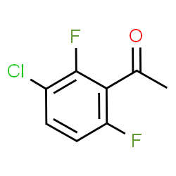 ChemSpider 2D Image | 1-(3-Chloro-2,6-difluorophenyl)ethanone | C8H5ClF2O