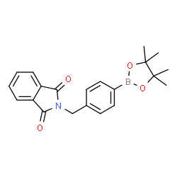 ChemSpider 2D Image | 4-[(1,3-Dioxoisoindolin-2-yl)methyl]phenylboronic acid pinacol ester | C21H22BNO4