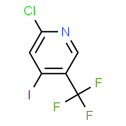 ChemSpider 2D Image | 2-Chloro-4-iodo-5-(trifluoromethyl)pyridine | C6H2ClF3IN