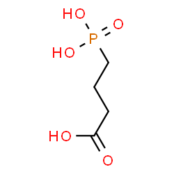 ChemSpider 2D Image | 4-Phosphonobutanoic acid | C4H9O5P