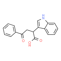 ChemSpider 2D Image | 2-indol-3-yl-4-oxo-4-phenylbutanoic acid | C18H15NO3