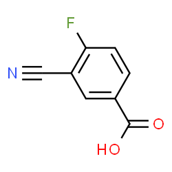 ChemSpider 2D Image | 3-Cyano-4-fluorobenzoic acid | C8H4FNO2