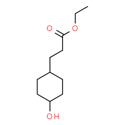 ChemSpider 2D Image | Ethyl 3-(4-hydroxycyclohexyl)propanoate | C11H20O3
