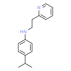 ChemSpider 2D Image | 2-(2-(4-ISOPROPYLANILINO)ETHYL)PYRIDINE | C16H20N2