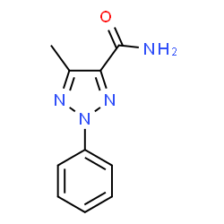 ChemSpider 2D Image | 5-METHYL-2-PHENYL-2H-1,2,3-TRIAZOLE-4-CARBOXAMIDE | C10H10N4O
