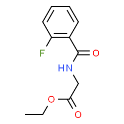 ChemSpider 2D Image | Ethyl N-(2-fluorobenzoyl)glycinate | C11H12FNO3