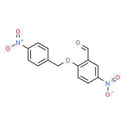 ChemSpider 2D Image | 5-Nitro-2-[(4-nitrobenzyl)oxy]benzaldehyde | C14H10N2O6