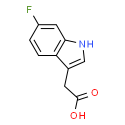 ChemSpider 2D Image | 6-Fluoroindole-3-Acetic Acid | C10H8FNO2