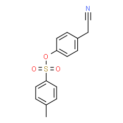ChemSpider 2D Image | 4-(Cyanomethyl)phenyl 4-methylbenzenesulfonate | C15H13NO3S