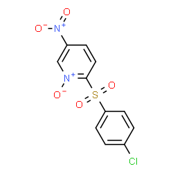 ChemSpider 2D Image | 2-[(4-Chlorophenyl)sulfonyl]-5-nitropyridine 1-oxide | C11H7ClN2O5S