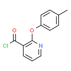 ChemSpider 2D Image | 2-(4-Methylphenoxy)nicotinoyl chloride | C13H10ClNO2