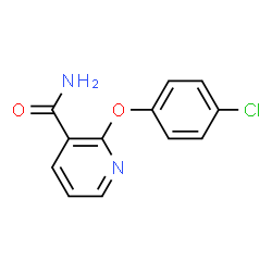 ChemSpider 2D Image | 2-(4-Chlorophenoxy)nicotinamide | C12H9ClN2O2