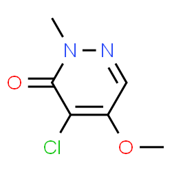 ChemSpider 2D Image | 4-Chloro-5-methoxy-2-methyl-3(2H)-pyridazinone | C6H7ClN2O2