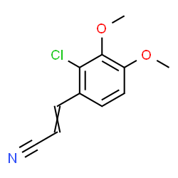 ChemSpider 2D Image | 3-(2-CHLORO-3,4-DIMETHOXYPHENYL)ACRYLONITRILE | C11H10ClNO2