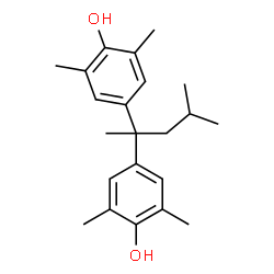 ChemSpider 2D Image | 4,4'-(4-Methyl-2,2-pentanediyl)bis(2,6-dimethylphenol) | C22H30O2
