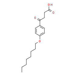 ChemSpider 2D Image | 4-[4-(Octyloxy)phenyl]-4-oxobutanoic acid | C18H26O4