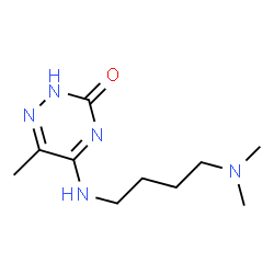 ChemSpider 2D Image | 5-{[4-(Dimethylamino)butyl]amino}-6-methyl-1,2,4-triazin-3(2H)-one | C10H19N5O