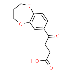 ChemSpider 2D Image | 4-(3,4-DIHYDRO-2H-1,5-BENZODIOXEPIN-7-YL)-4-OXOBUTANOIC ACID | C13H14O5
