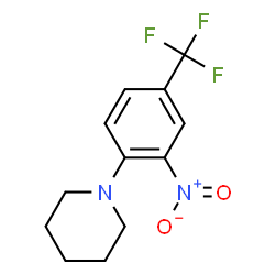 ChemSpider 2D Image | 3-Nitro-4-(1-piperidino)benzotrifluoride | C12H13F3N2O2