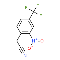 ChemSpider 2D Image | 2-Nitro-4-(trifluoromethyl)phenylacetonitrile | C9H5F3N2O2