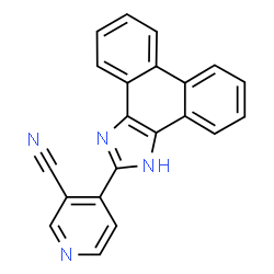 ChemSpider 2D Image | 4-(1H-Phenanthro[9,10-d]imidazol-2-yl)nicotinonitrile | C21H12N4