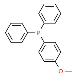 ChemSpider 2D Image | (4-Methoxyphenyl)(diphenyl)phosphine | C19H17OP