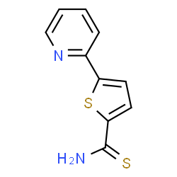 ChemSpider 2D Image | 5-(2-Pyridinyl)-2-thiophenecarbothioamide | C10H8N2S2