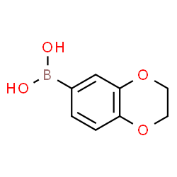 ChemSpider 2D Image | 1,4-Benzodioxan-6-boronic acid | C8H9BO4