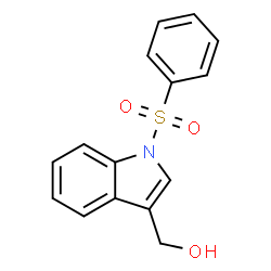 ChemSpider 2D Image | (1-(Phenylsulfonyl)-1H-indol-3-yl)methanol | C15H13NO3S
