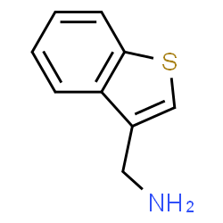 ChemSpider 2D Image | BENZO[B]THIOPHEN-3-YLMETHYLAMINE | C9H9NS