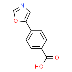 ChemSpider 2D Image | 4-(Oxazol-5-yl)benzoic acid | C10H7NO3
