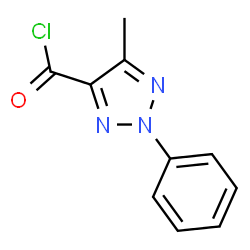 ChemSpider 2D Image | 4-Methyl-2-phenyl-1,2,3-triazole-5-carbonyl chloride | C10H8ClN3O