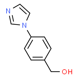 ChemSpider 2D Image | [4-(1H-Imidazol-1-yl)phenyl]methanol | C10H10N2O