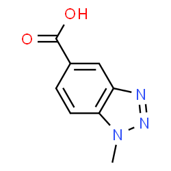 ChemSpider 2D Image | 1-Methyl-1H-benzotriazole-5-carboxylic acid | C8H7N3O2