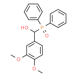 ChemSpider 2D Image | (3,4-Dimethoxyphenyl)(diphenylphosphoryl)methanol | C21H21O4P