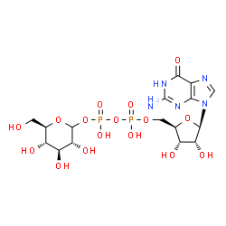 ChemSpider 2D Image | GDP-D-glucose | C16H25N5O16P2