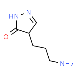 ChemSpider 2D Image | 4-(3-aminopropyl)-1H-pyrazol-5(4H)-one | C6H11N3O