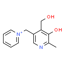 ChemSpider 2D Image | 1-{[5-Hydroxy-4-(hydroxymethyl)-6-methyl-3-pyridinyl]methyl}pyridinium | C13H15N2O2